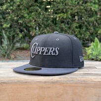New Era LA Clippers Black Graphite