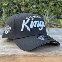 New Era LA Kings Black White Script Chevron SP 940 A-Frame