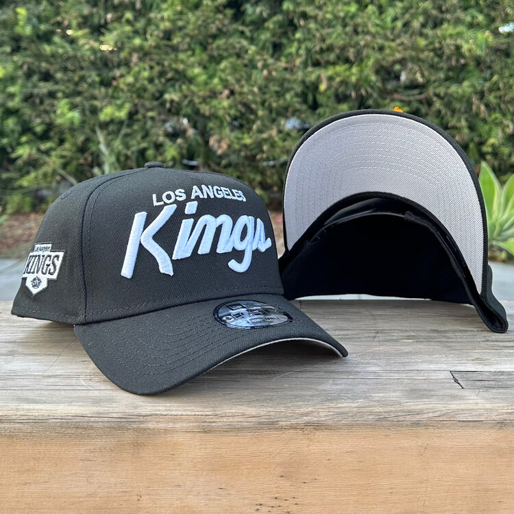 New Era LA Kings Black White Script Chevron SP 940 A-Frame