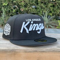 New Era LA Kings Black White Metallic Silver Stadium SP