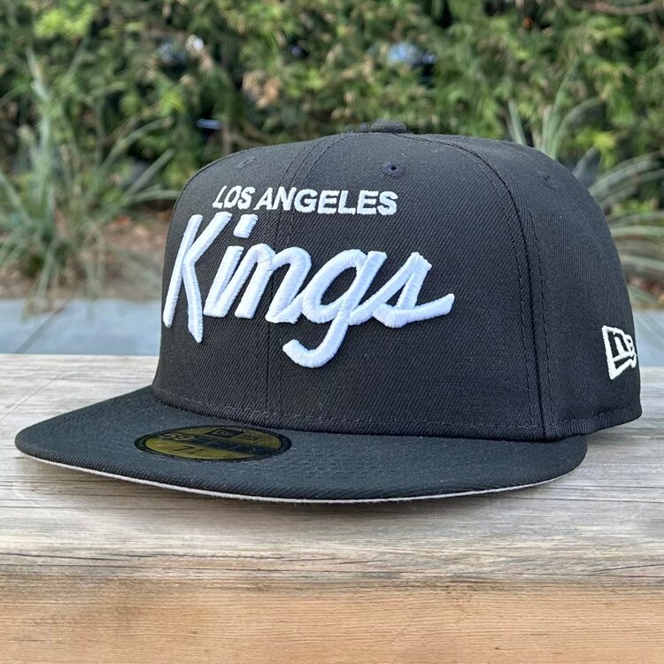 New Era LA Kings Black White Metallic Silver Stadium SP