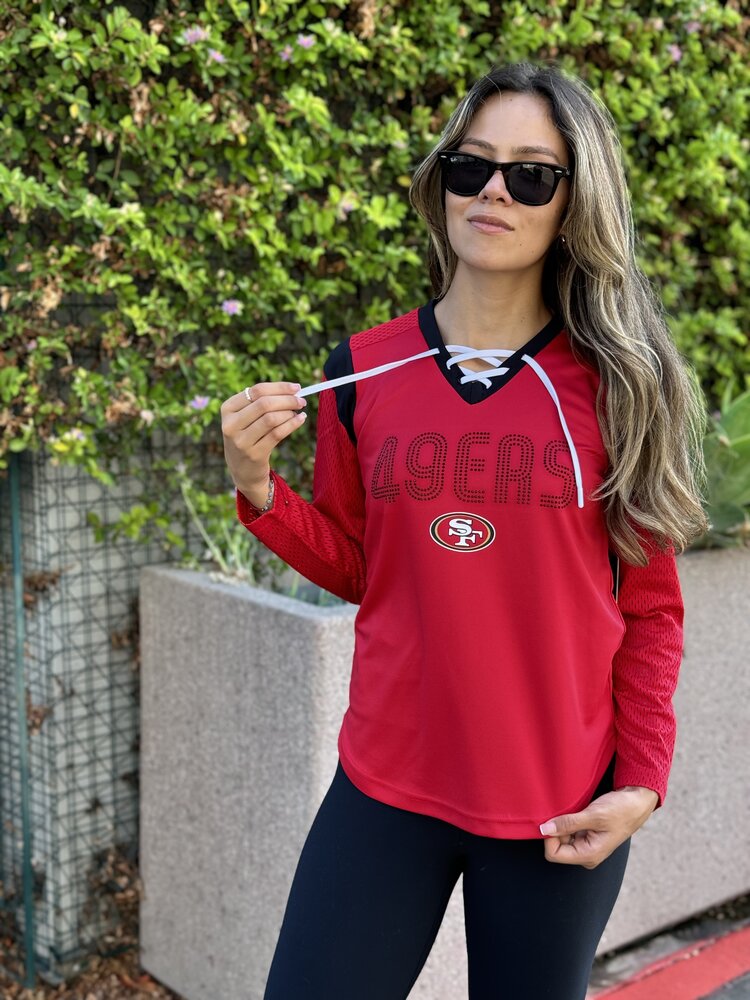 G-III SF 49ers Women's G-III Icing Long Sleeve Mesh Top