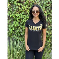 G-III New Orleans Saints Women's G-III Strategy V-Neck Tee