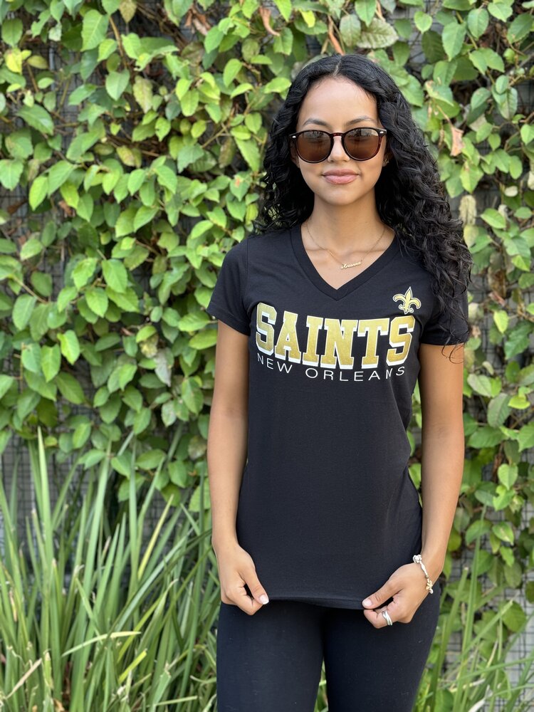 G-III New Orleans Saints Women's G-III Strategy V-Neck Tee