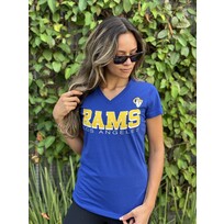 G-III LA Rams Women's G-III Strategy V-Neck Tee