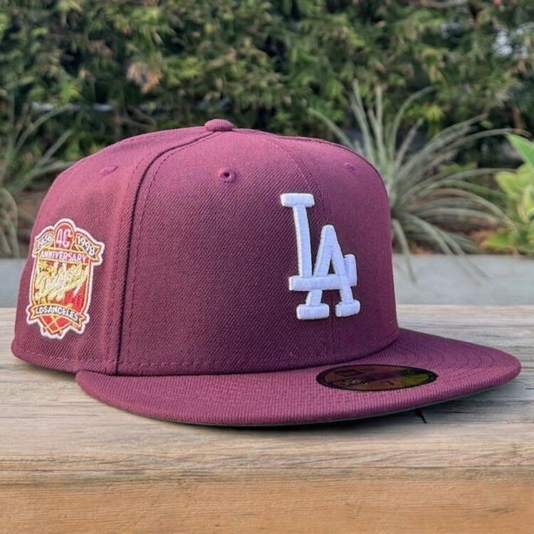 New Era LA Maroon 40th Anniversary Green UV