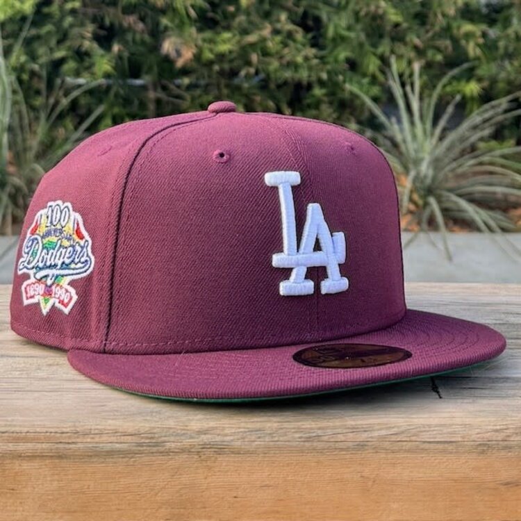New Era LA Maroon 100th Anniversary Green UV