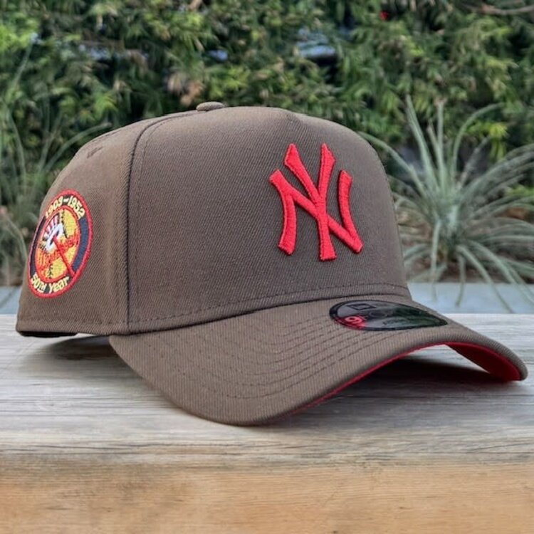 New Era NY Brown Metallic Red 50th Anniv Red UV 940 A-Frame