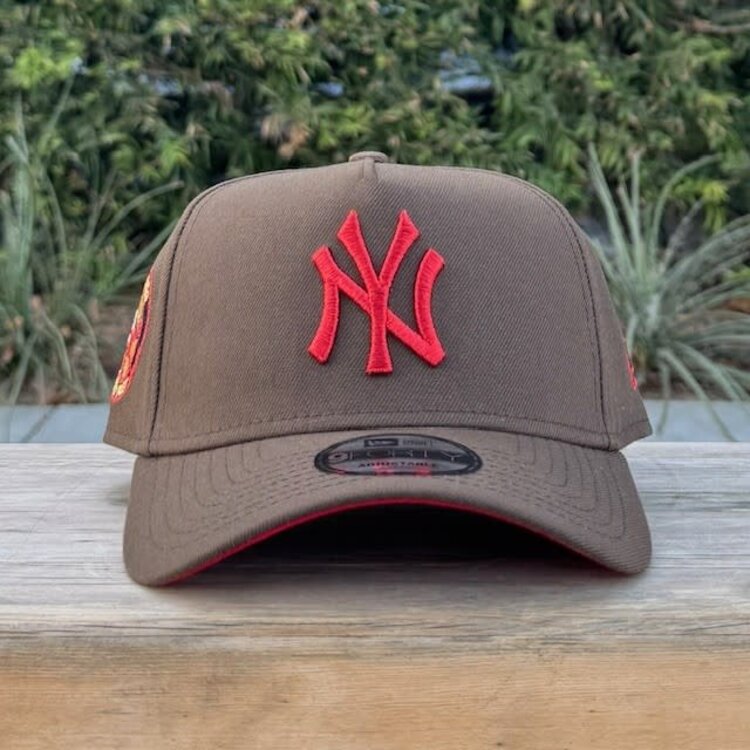 New Era NY Brown Metallic Red 50th Anniv Red UV 940 A-Frame