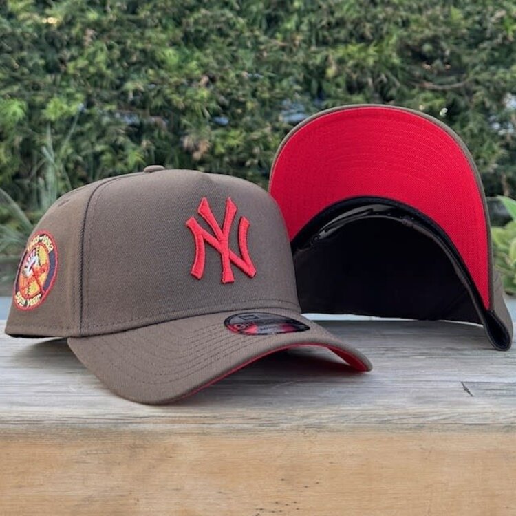 New Era NY Brown Metallic Red 50th Anniv Red UV 940 A-Frame