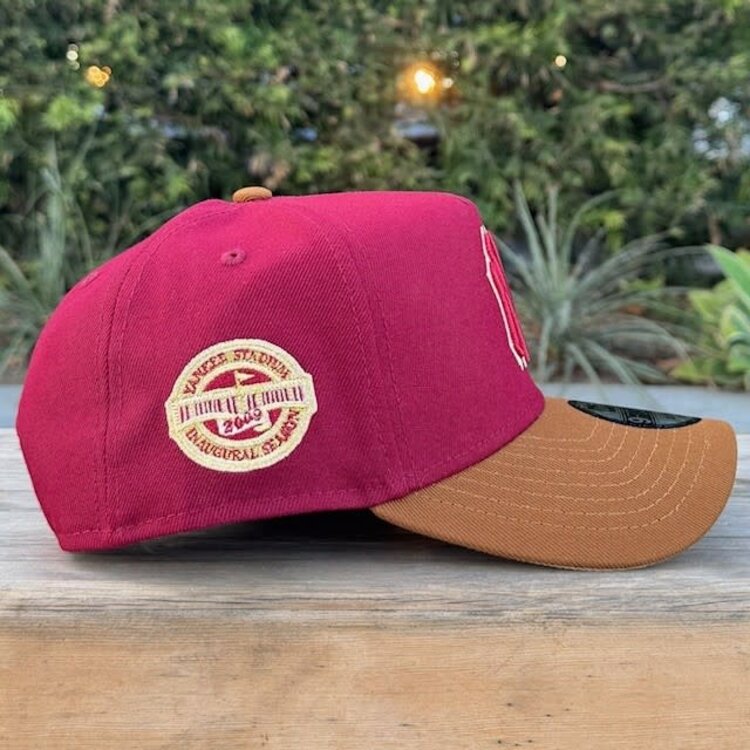 New Era NY Cardinal/Peanut Outline 2009 Inaugural Season Khaki UV 940AF