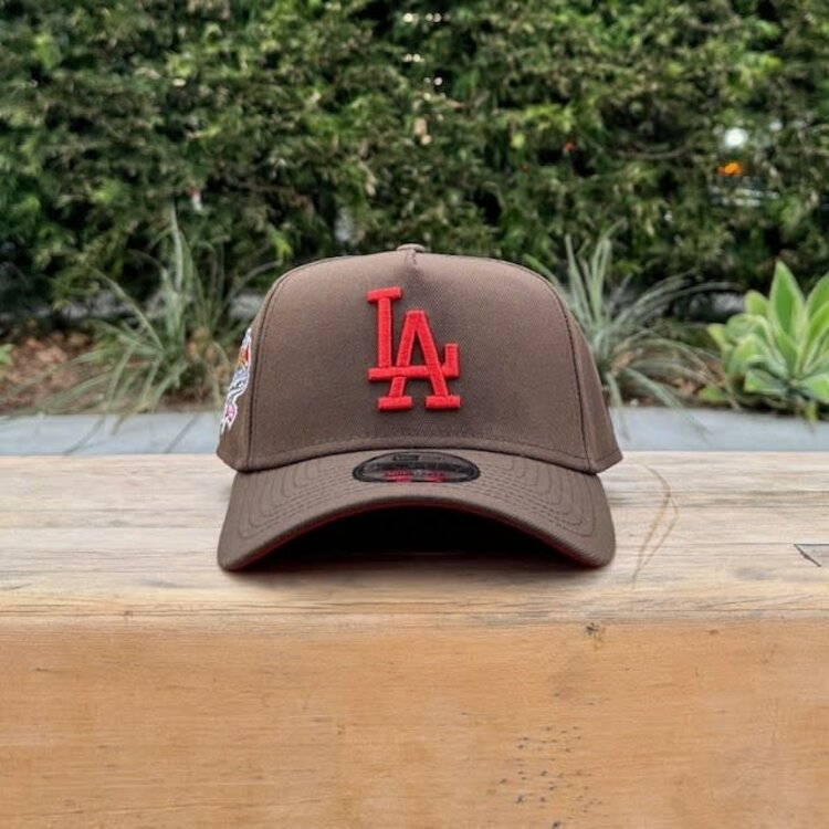 New Era LA Brown Metallic Red 100th Anniv Red UV 940 A-Frame