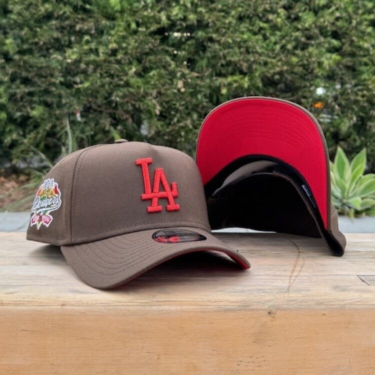 New Era LA Brown Metallic Red 100th Anniv Red UV 940 A-Frame