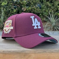 New Era LA Maroon 50th Anniversary Sky Blue UV 940 A-Frame