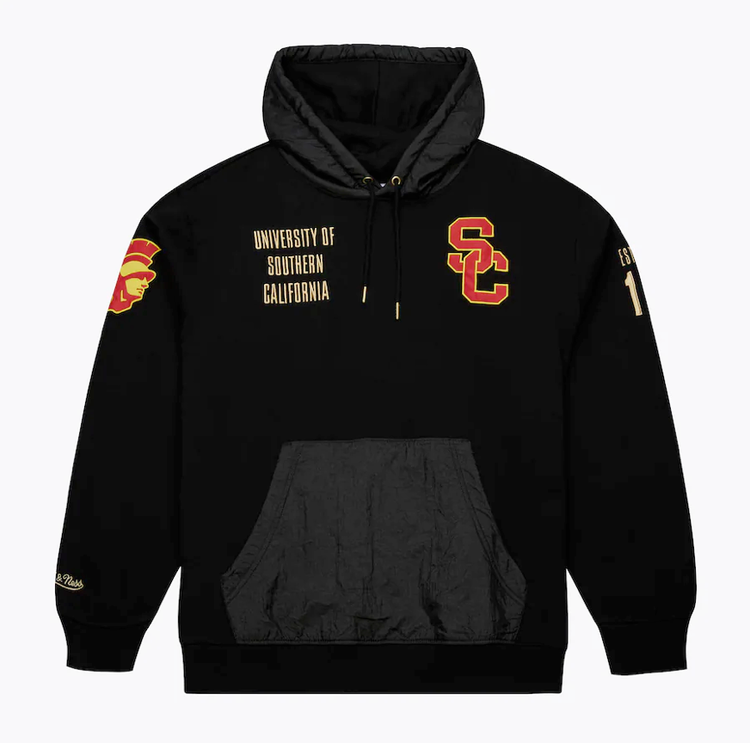 Mitchell and Ness USC M&N Team Origins 2.0 Pullover Fleece Hoodie