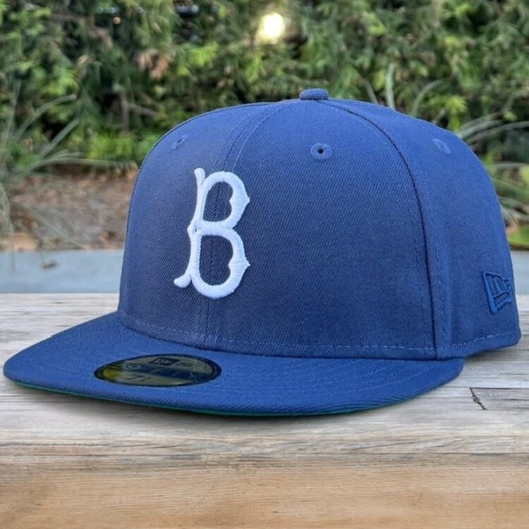 New Era Brooklyn Dodgers "B" Light Navy Green UV