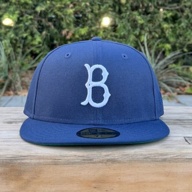 New Era Brooklyn Dodgers "B" Light Navy Green UV