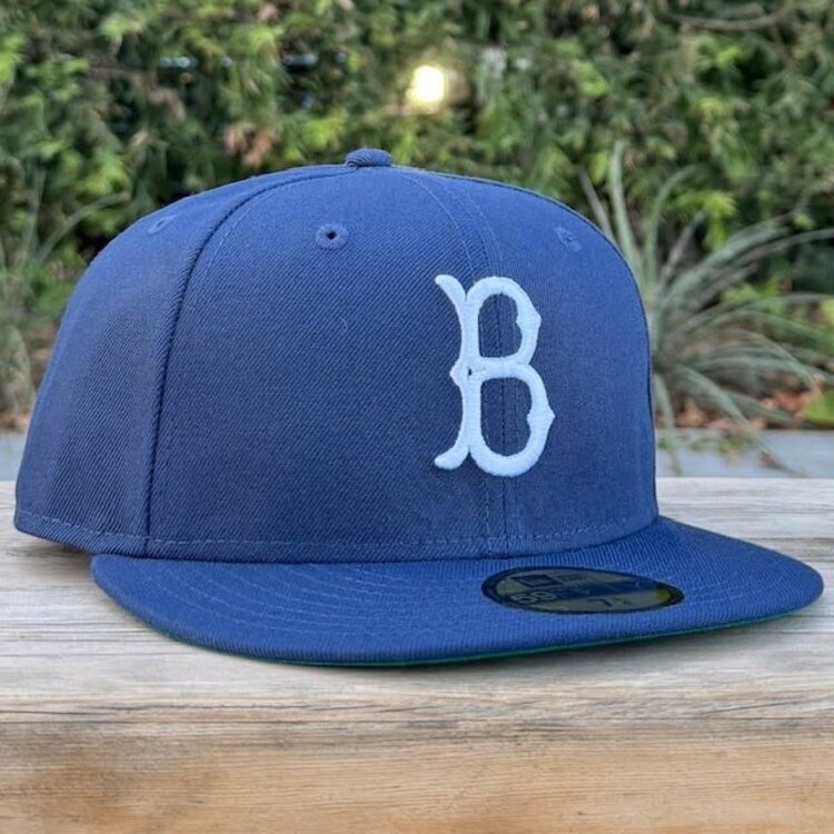 New Era Brooklyn Dodgers "B" Light Navy Green UV