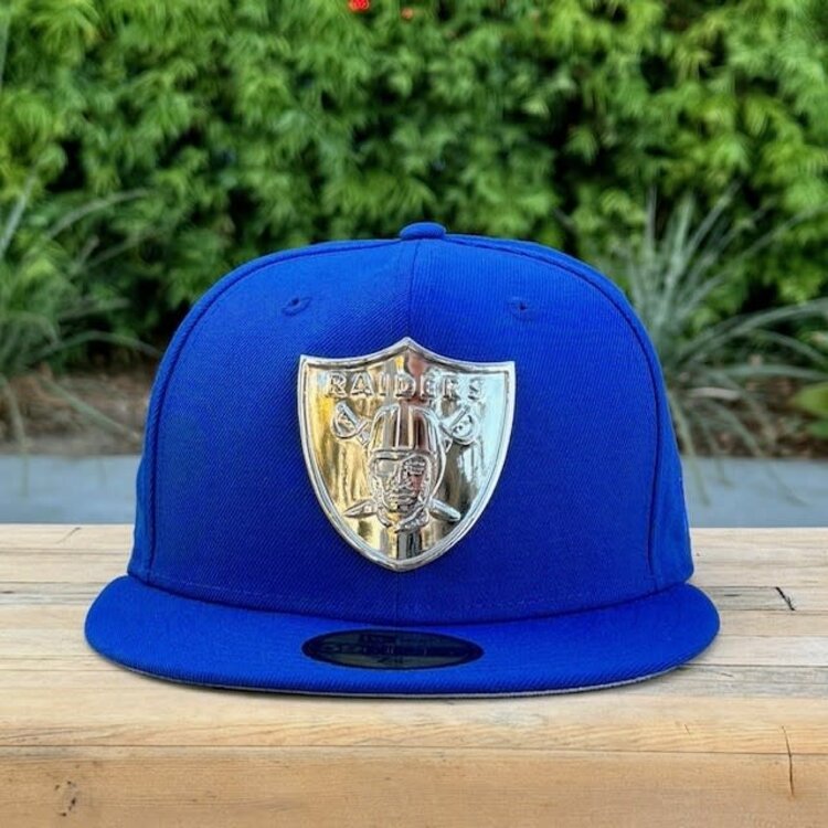 New Era Raiders Royal Silver Metal Fitted