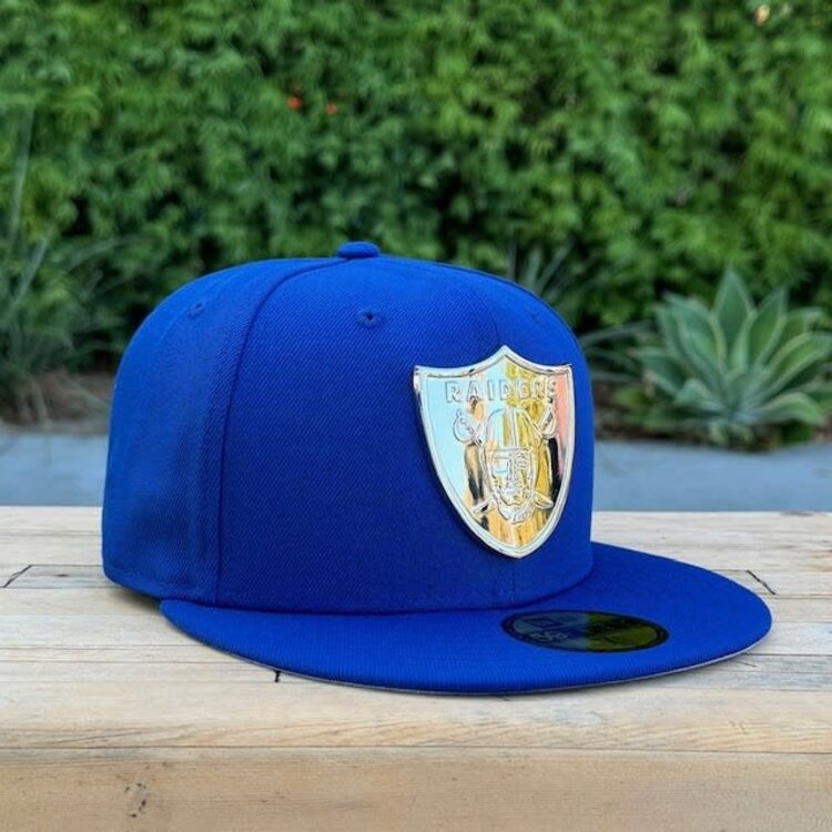 New Era Raiders Royal Silver Metal Fitted