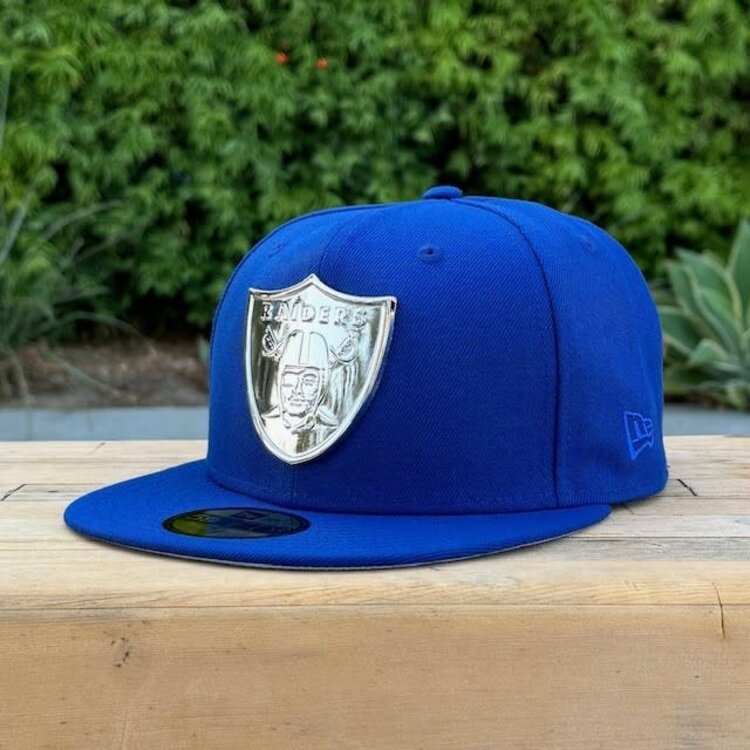 New Era Raiders Royal Silver Metal Fitted