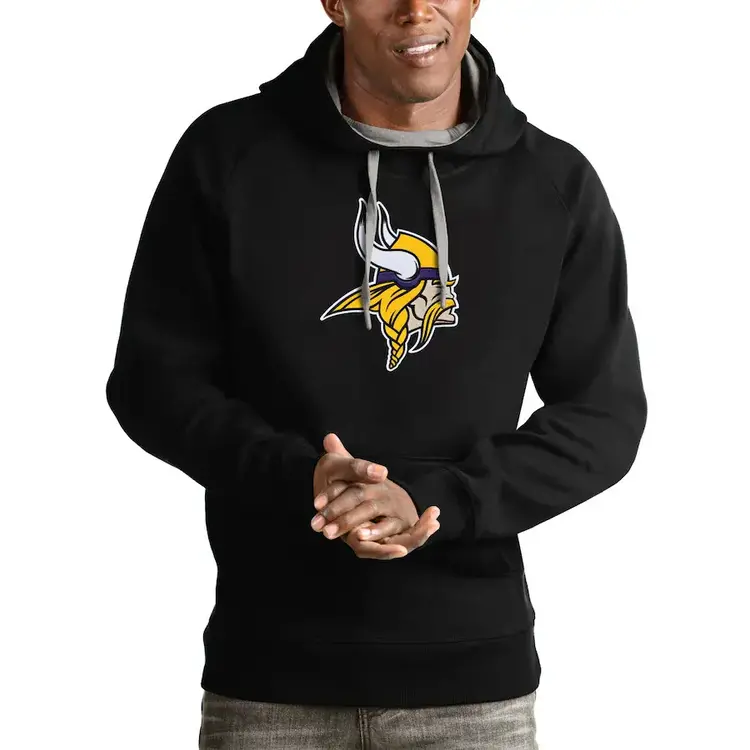 Antigua Minnesota Vikings Victory P/O Hood Black