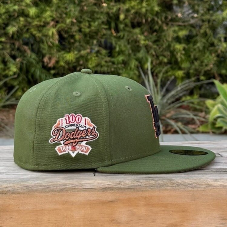 New Era LA Army Green 100th Anniversary Tan UV