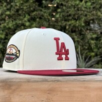New Era LA Ivory/Cardinal 50th Stadium Gray UV