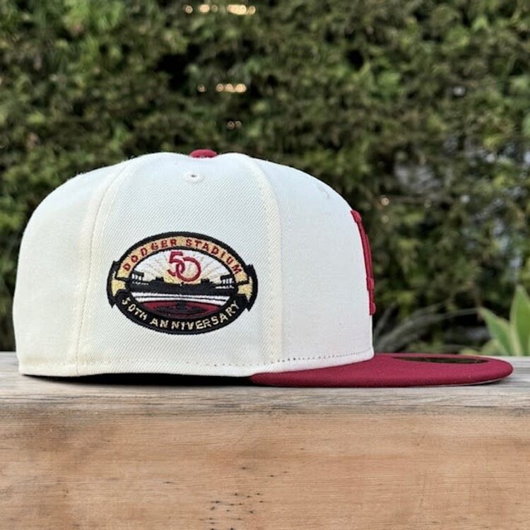 New Era LA Ivory/Cardinal 50th Stadium Gray UV