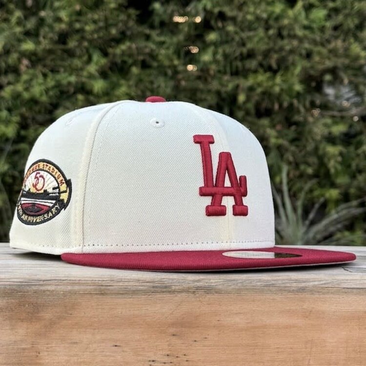 New Era LA Ivory/Cardinal 50th Stadium Gray UV