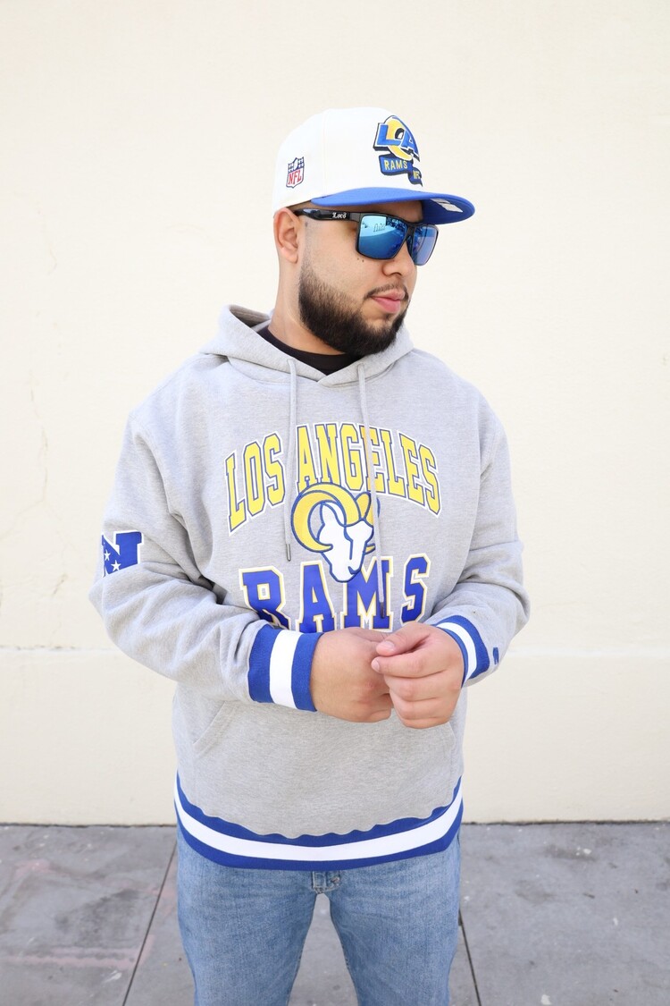 Starter Rams M Starter Snap Fleece Pullover Hoodie