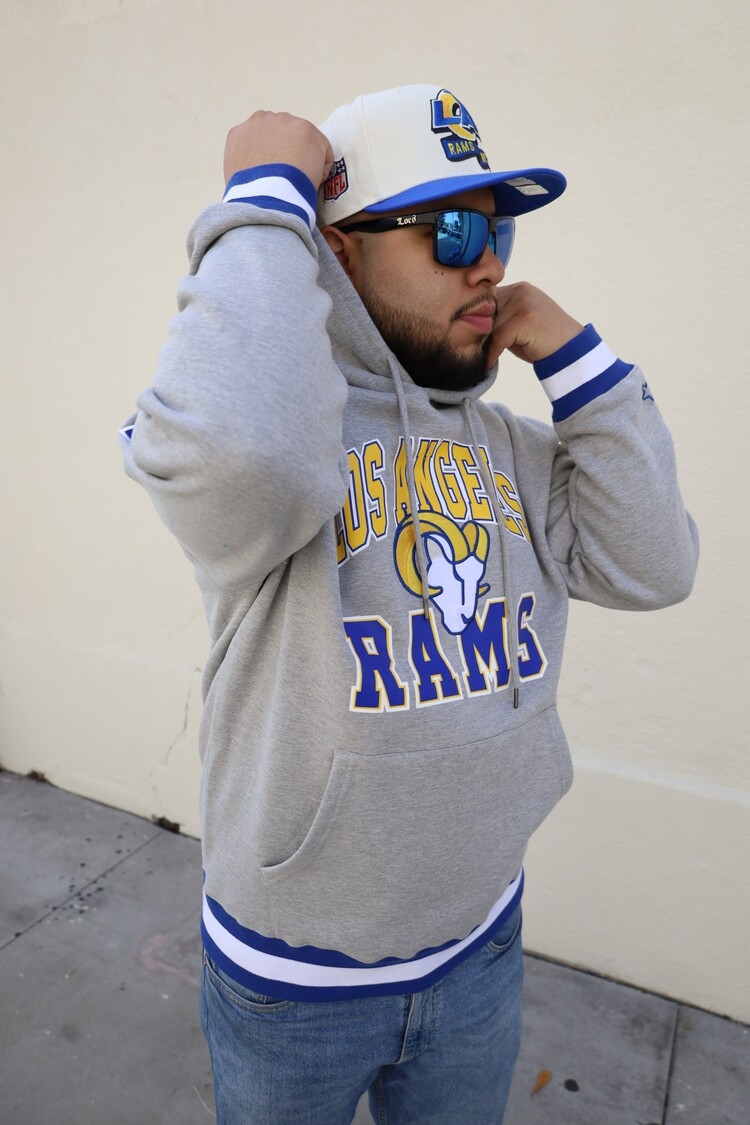 Starter Rams M Starter Snap Fleece Pullover Hoodie