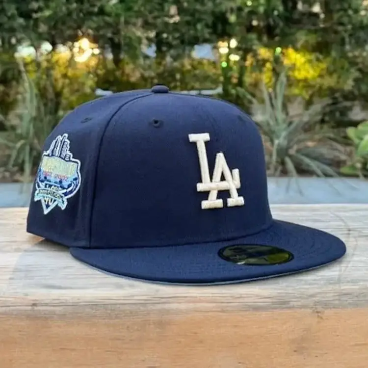 New Era LA Navy Ivory 40th Stadium Sky Blue UV Fitted