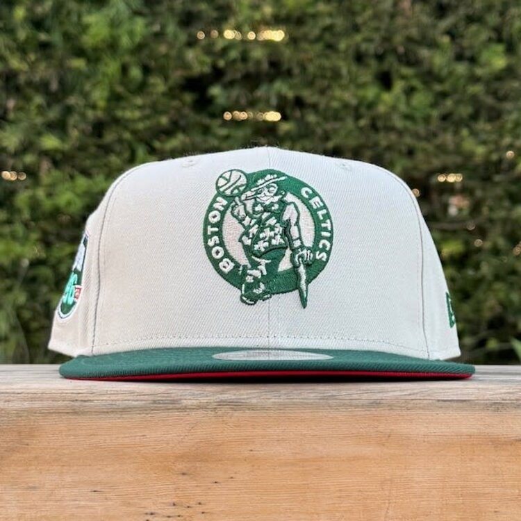 New Era Celtics Stone/Dark Green Est. 1946 SP Red UV 950 Snapback