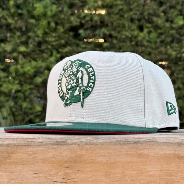 New Era Celtics Stone/Dark Green Est. 1946 SP Red UV 950 Snapback