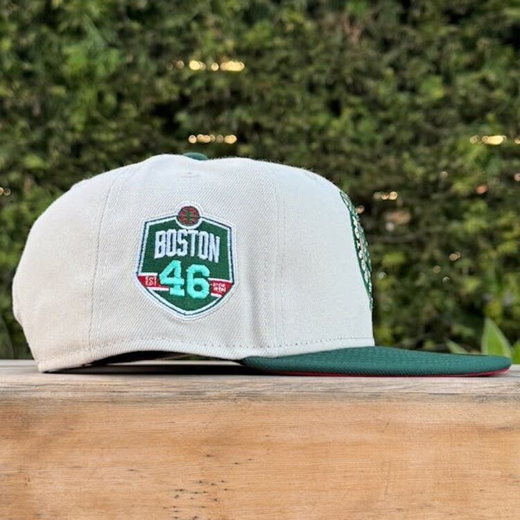 New Era Celtics Stone/Dark Green Est. 1946 SP Red UV 950 Snapback