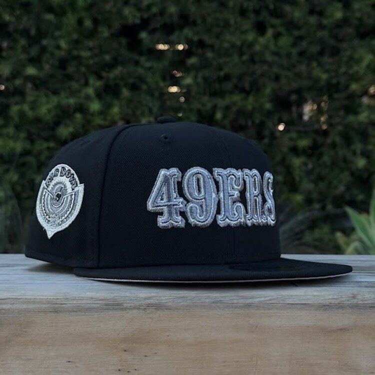 New Era 49ers Retro Black Gray Metallic Pro Bowl 950 Snapback