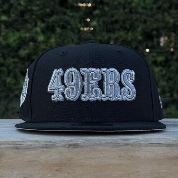 New Era 49ers Retro Black Gray Metallic Pro Bowl 950 Snapback
