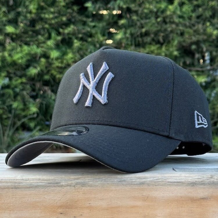 New Era NY Black Gray Metallic 50th Stadium Anniversary 940 A-Frame