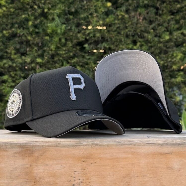 New Era Pirates Black Gray Metallic 30th Stadium Anniversary 940 A-Frame