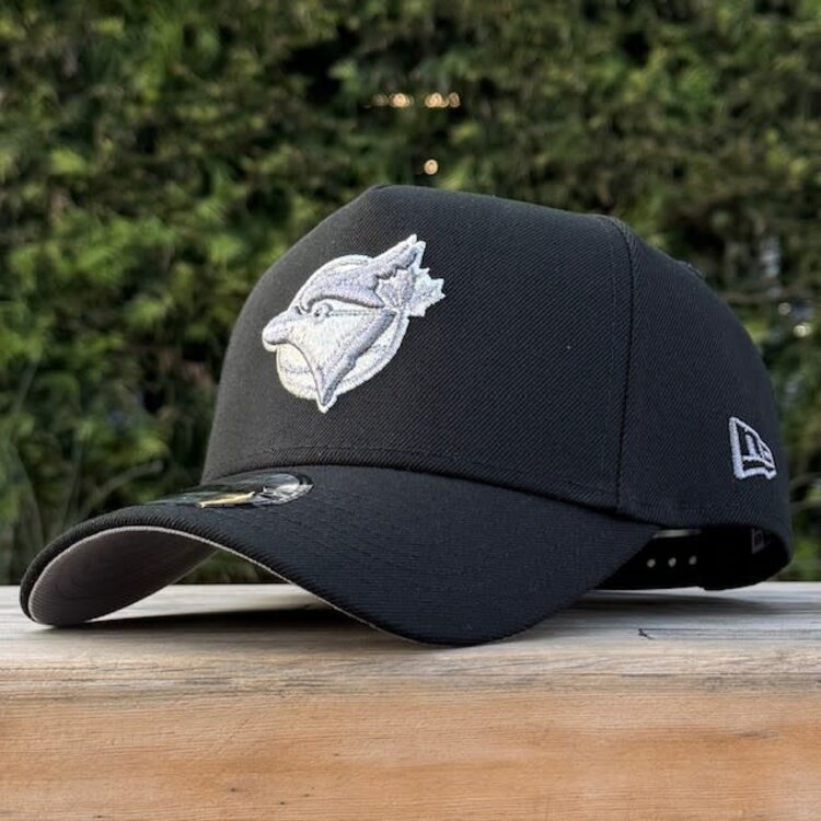 New Era Blue Jays Black Gray Metallic 10th Anniversary 940 A-Frame