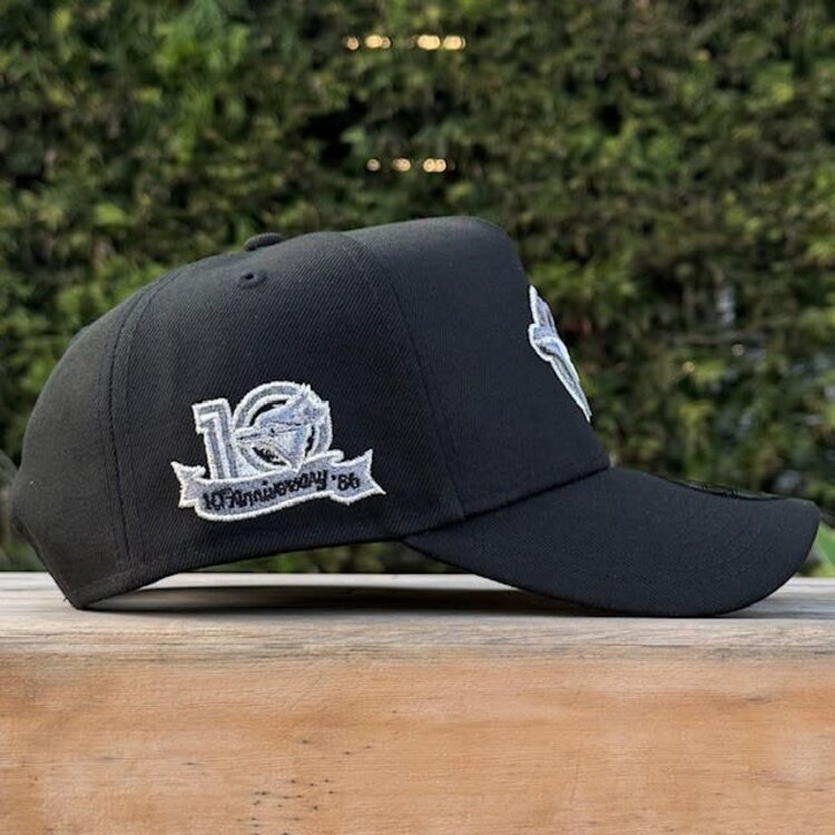 New Era Blue Jays Black Gray Metallic 10th Anniversary 940 A-Frame