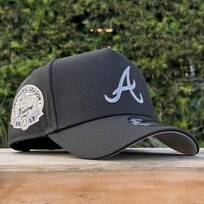 New Era Atlanta Black Gray Metallic Inaugural Stadium SP 940 A-Frame