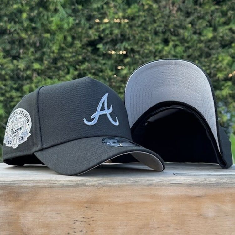 New Era Atlanta Black Gray Metallic Inaugural Stadium SP 940 A-Frame