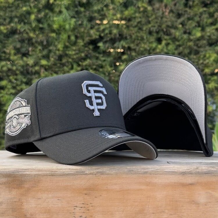New Era SF Giants Black Gray Metallic Inaugural Year SP 940 A-Frame