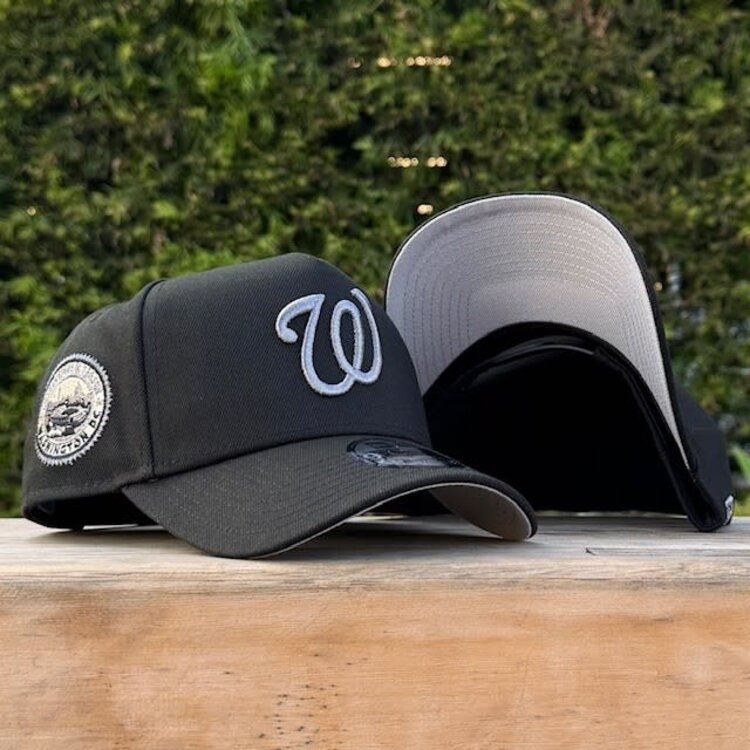 New Era Washington Black Gray Metallic Inaugural Season SP 940 A-Frame