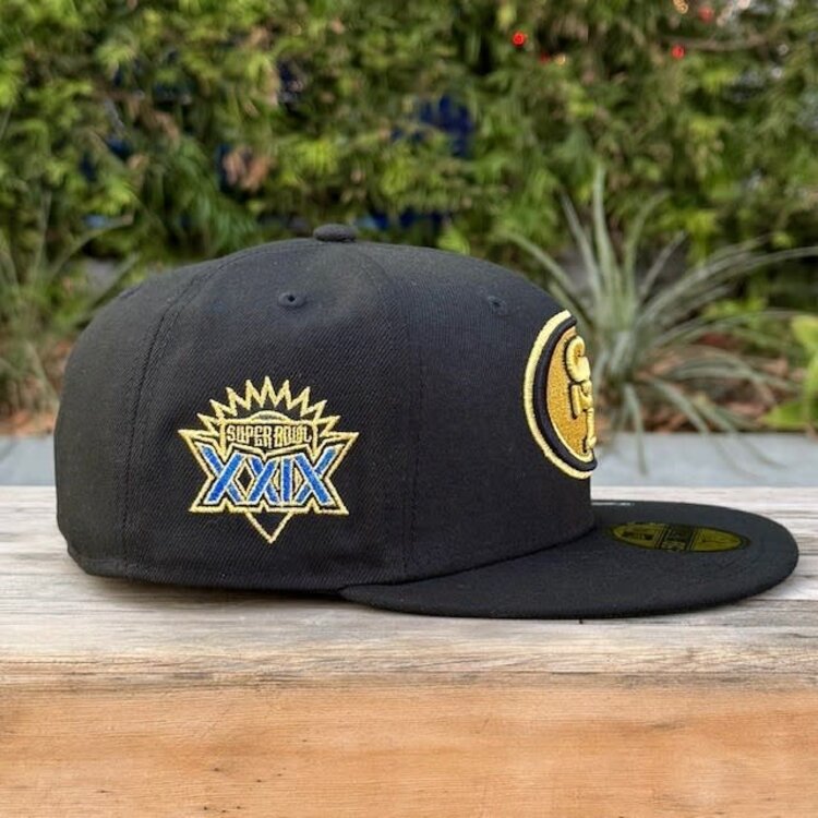New Era 49ers Black Metallic Gold Super Bowl XXIX