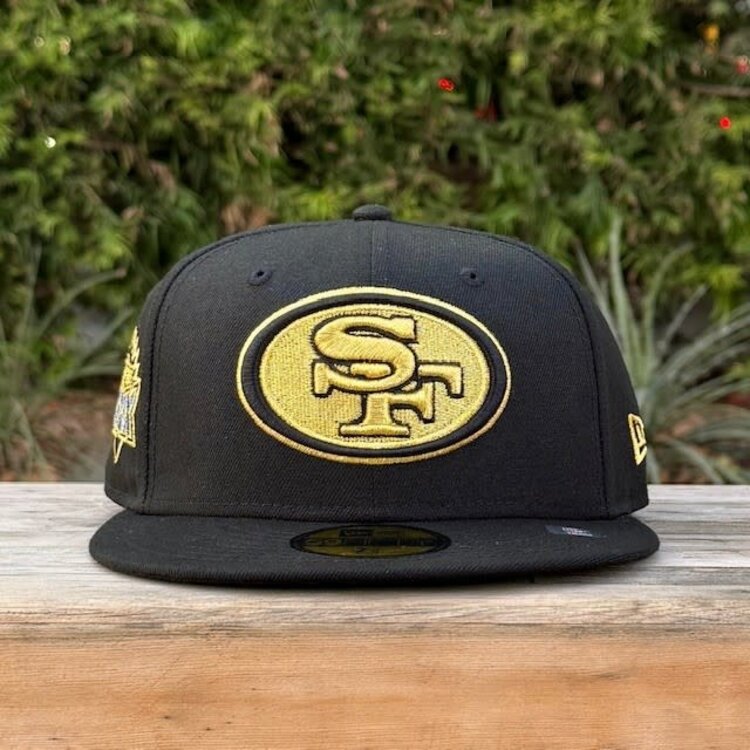 New Era 49ers Black Metallic Gold Super Bowl XXIX