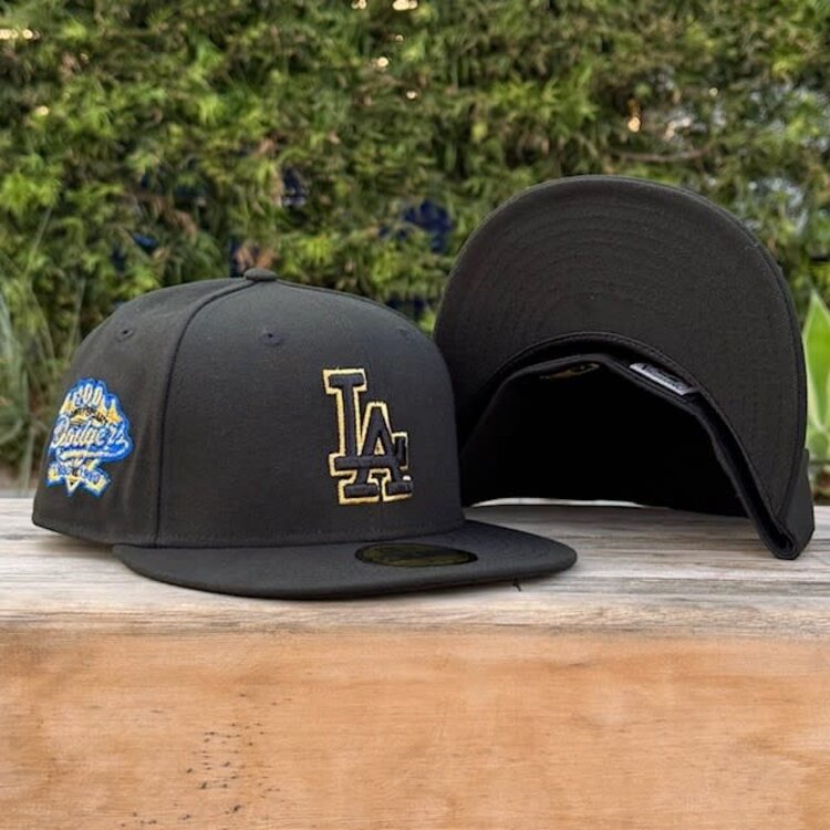 New Era LA Black Metallic Gold Outline 100th Anniv