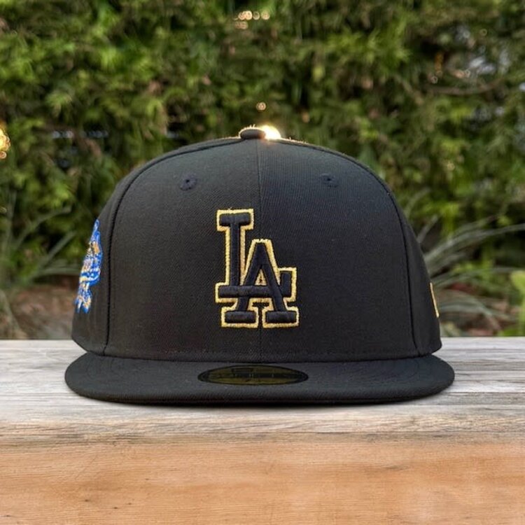 New Era LA Black Metallic Gold Outline 100th Anniv